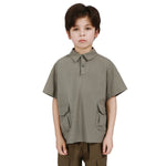 Basic Blouse For Boys Army Green Image