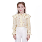 Light Yellow Basic Shirt For Girls Image