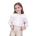 White Basic Shirt For Girls Image