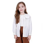 White Basic Shirt For Girls Image