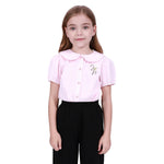 Light Pink Basic Shirt For Girls Image