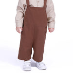 Street Look Overalls For Baby Boy Coffee Image