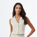 Formal Waistcoat for Women Light Khaki Image