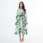 Green Fashion Dress for Women Image