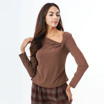 Brown Fashion T.Shirt for Women Image