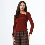 Maroon Fashion T.Shirt for Women Image