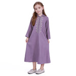 Floral Galabia for Girls Purple Image