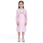 Pink Floral Galabia for Girls Image