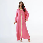 Embroidery Galabia for Women Rose Pink Image
