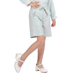 Solid Formal Shorts for Girls Image