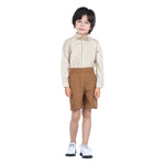 Solid Formal Shorts for Boys Image