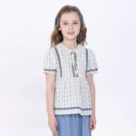 Striped Blouse for Girls Image