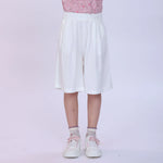 Plain Shorts for Girls White Image