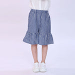Striped Shorts for Girls Navy Image