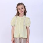 Light Yellow Solid Shirt for Girls Image