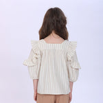 Striped Blouse for Girls Image