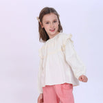Jacquard Blouse for Girls Image