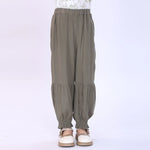 Plain Pants for Girls Army Green Image