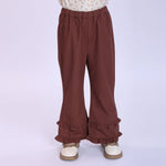 Plain Pants for Girls Coffee Image