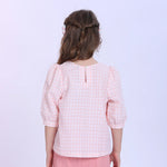 Checked Blouse for Girls Image