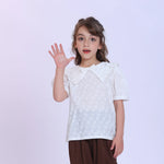 Floral Shirt for Girls Off White Image