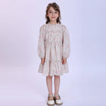 Pink Floral Dress for Girls Image