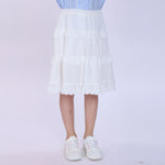 Jacquard Skirt for Girls Off White Image