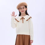 Casual Jacquard Sweater for Girls Image