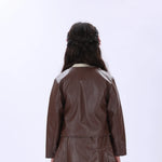 Casual Plain Jacket for Girls Image