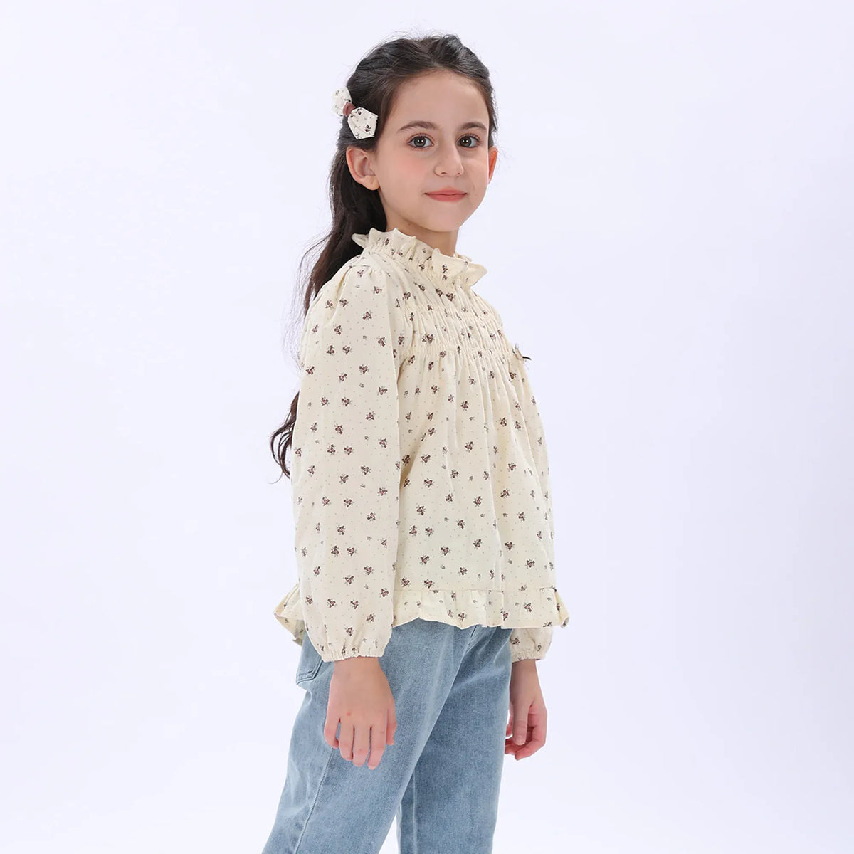 Casual Floral Shirt for Girls Image
