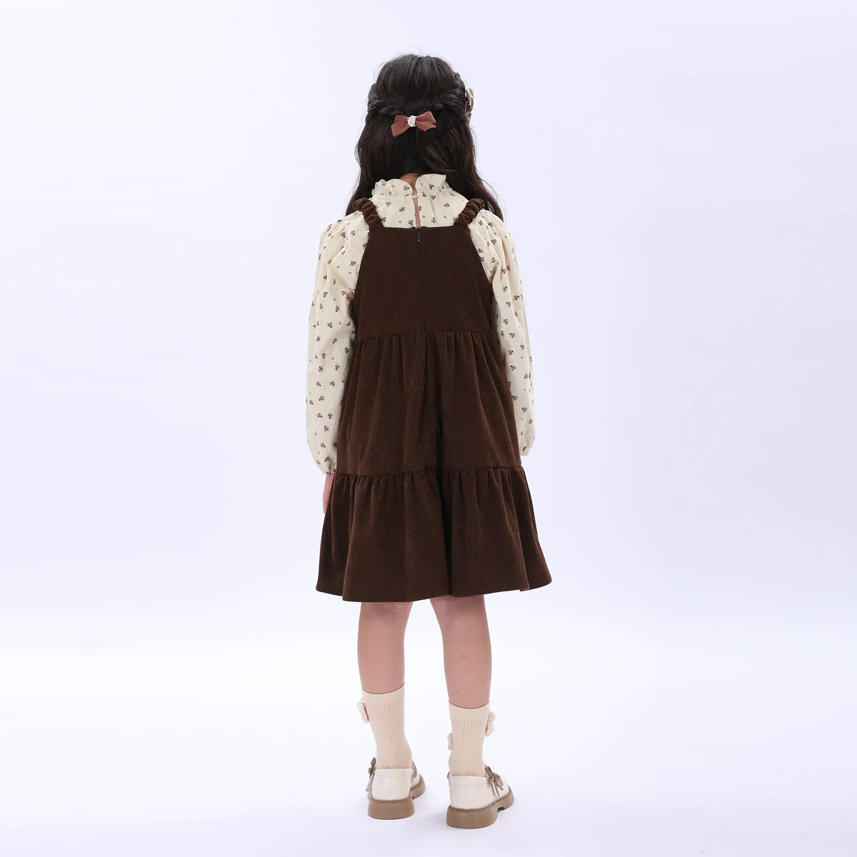 Casual Plain Dress for Girls Image