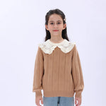 Casual Jacquard Sweater for Girls Image