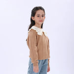 Casual Jacquard Sweater for Girls Image