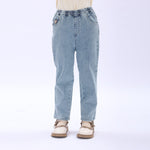 Casual Washed Jeans Pants for Girls Image