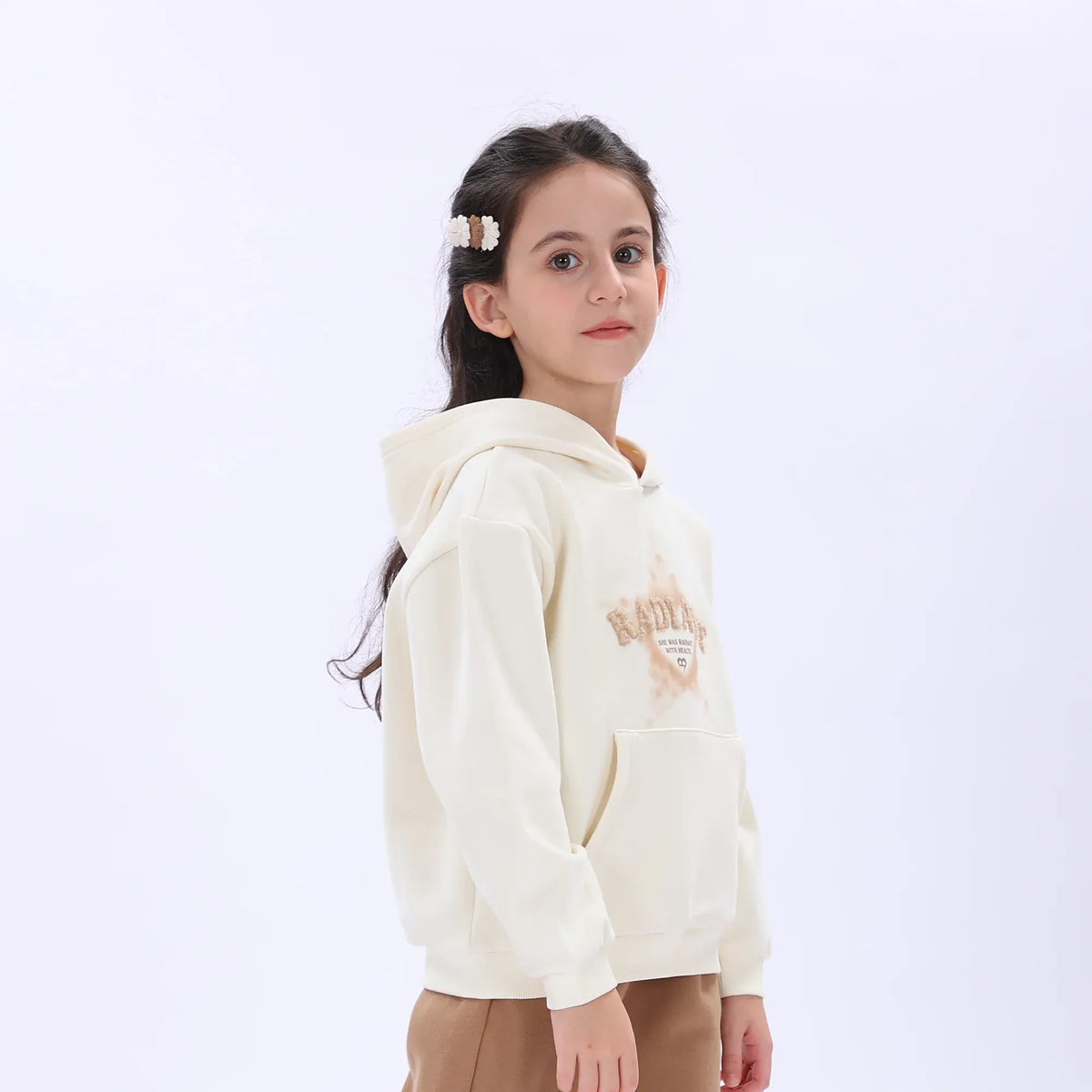 Casual Embroidery Hoodie for Girls Image
