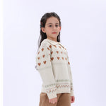 Casual Jacquard Sweater for Girls Image