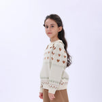 Casual Jacquard Sweater for Girls Image