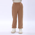 Casual Plain Pants for Girls Image
