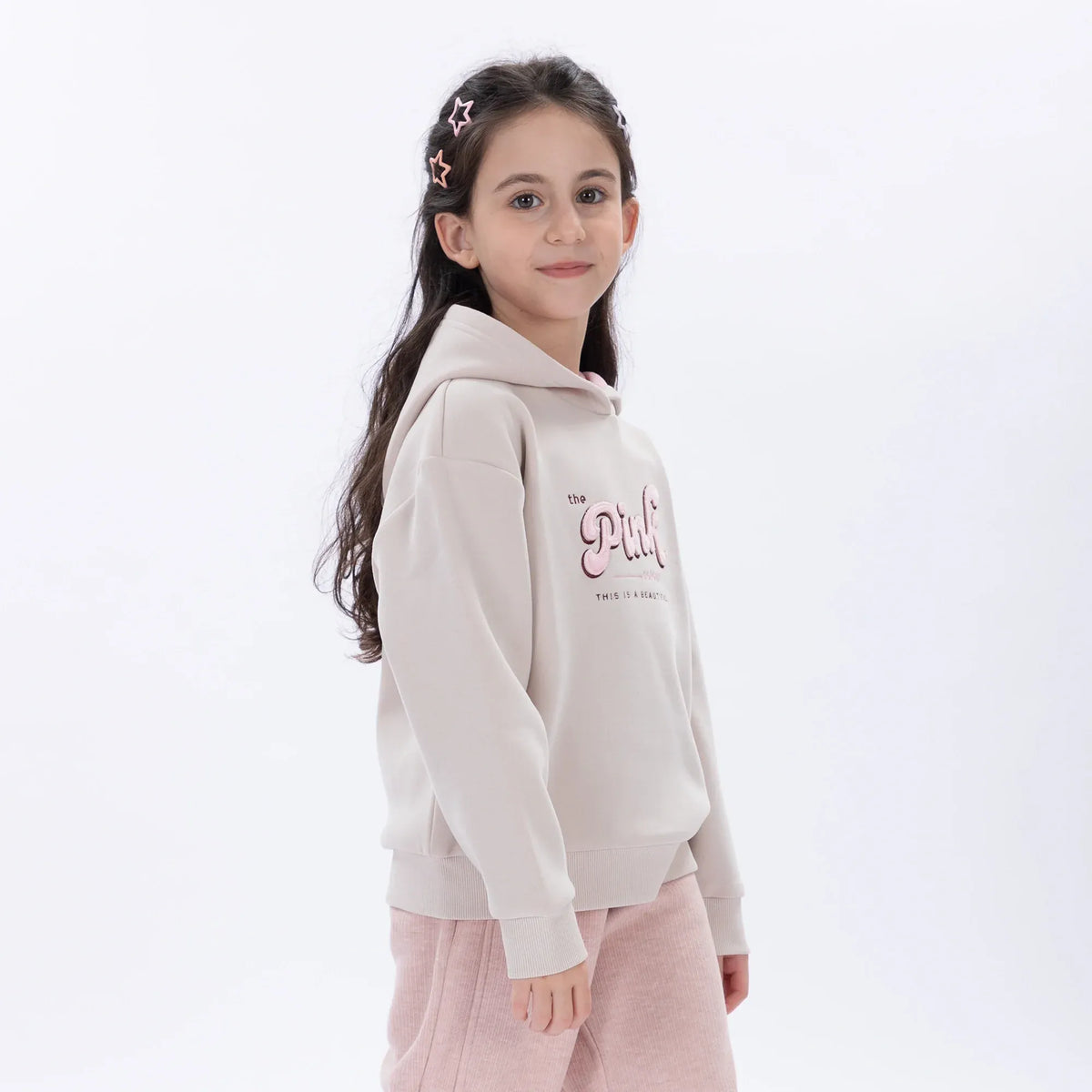 Casual Printed Hoodie for Girls Image
