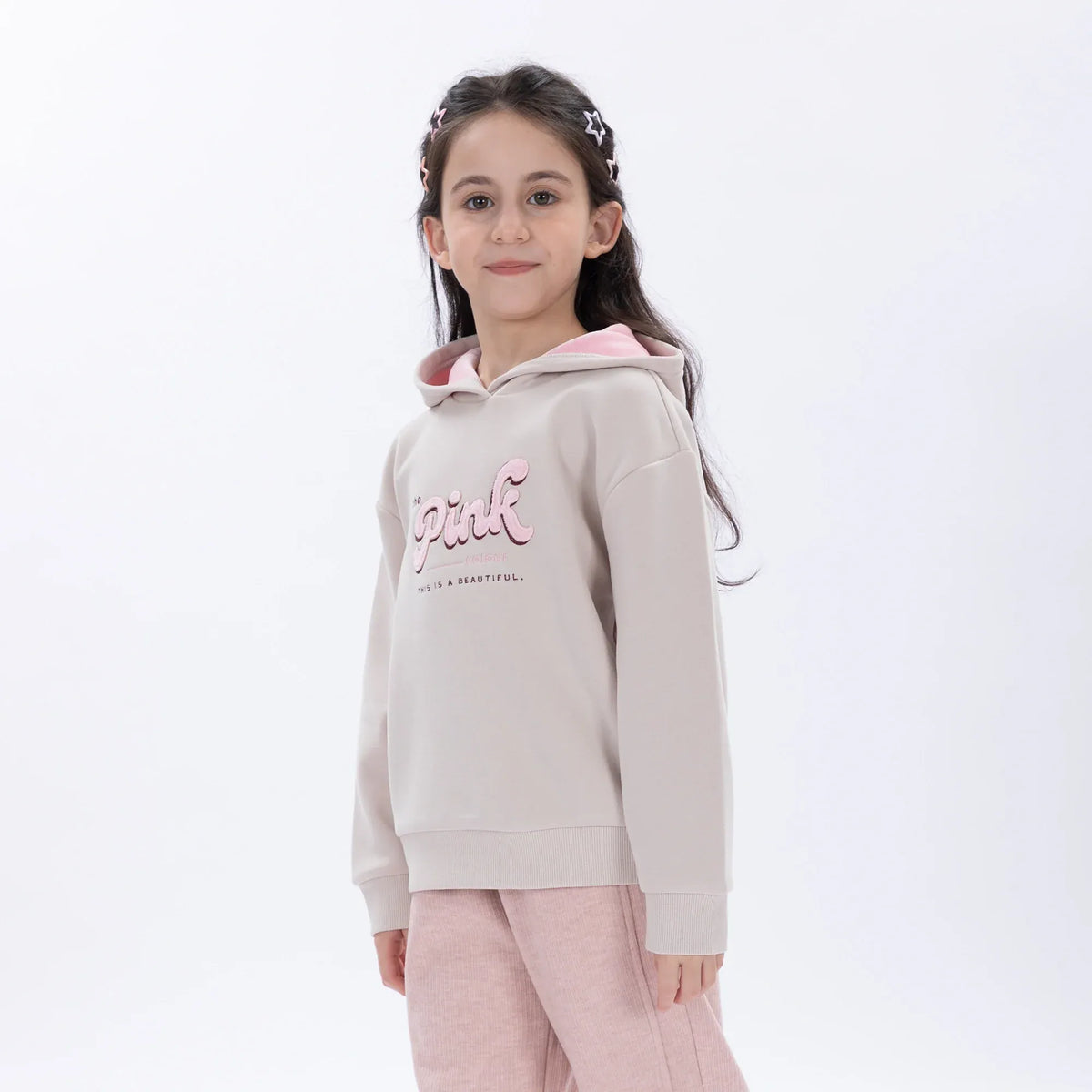Casual Printed Hoodie for Girls Image