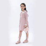 Casual Color-Blocked Dress for Girls Image