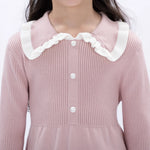 Casual Color-Blocked Dress for Girls Image