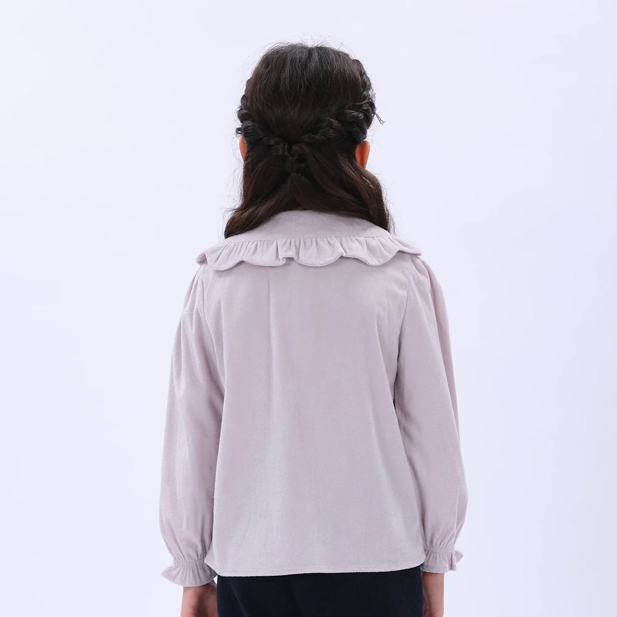 Casual Plain Shirt for Girls Image