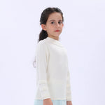 Casual Plain Sweater for Girls Image
