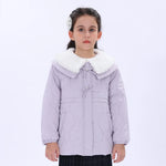 Casual Solid Jacket for Girls Image