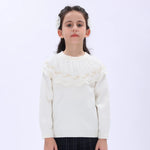 Casual Floral Sweater for Girls Image