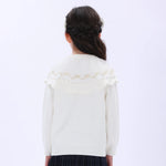 Casual Floral Sweater for Girls Image