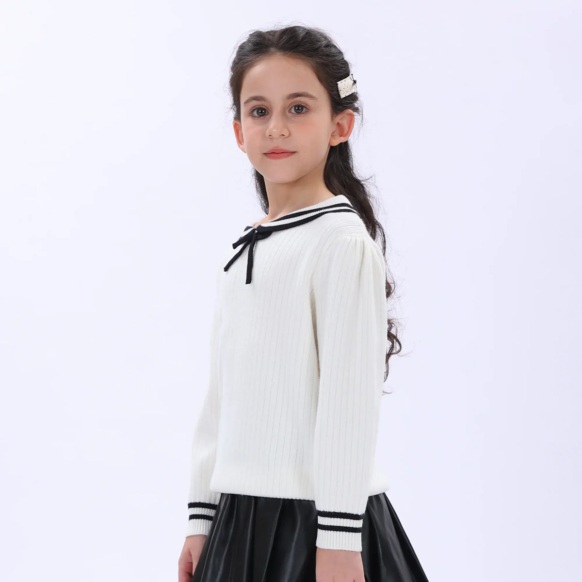 Casual Embroidery Sweater for Girls Image