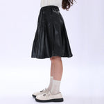 Casual Plain Skirt for Girls Image