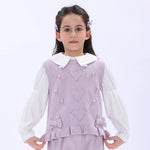 Casual Jacquard Waistcoat for Girls Image